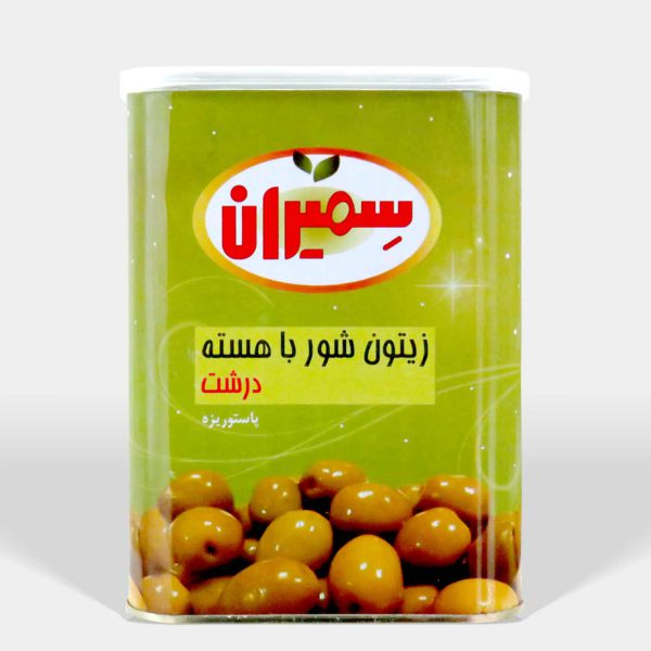 زیتون خوراکی با هسته ویژه حلب 17 کیلویی هردنی